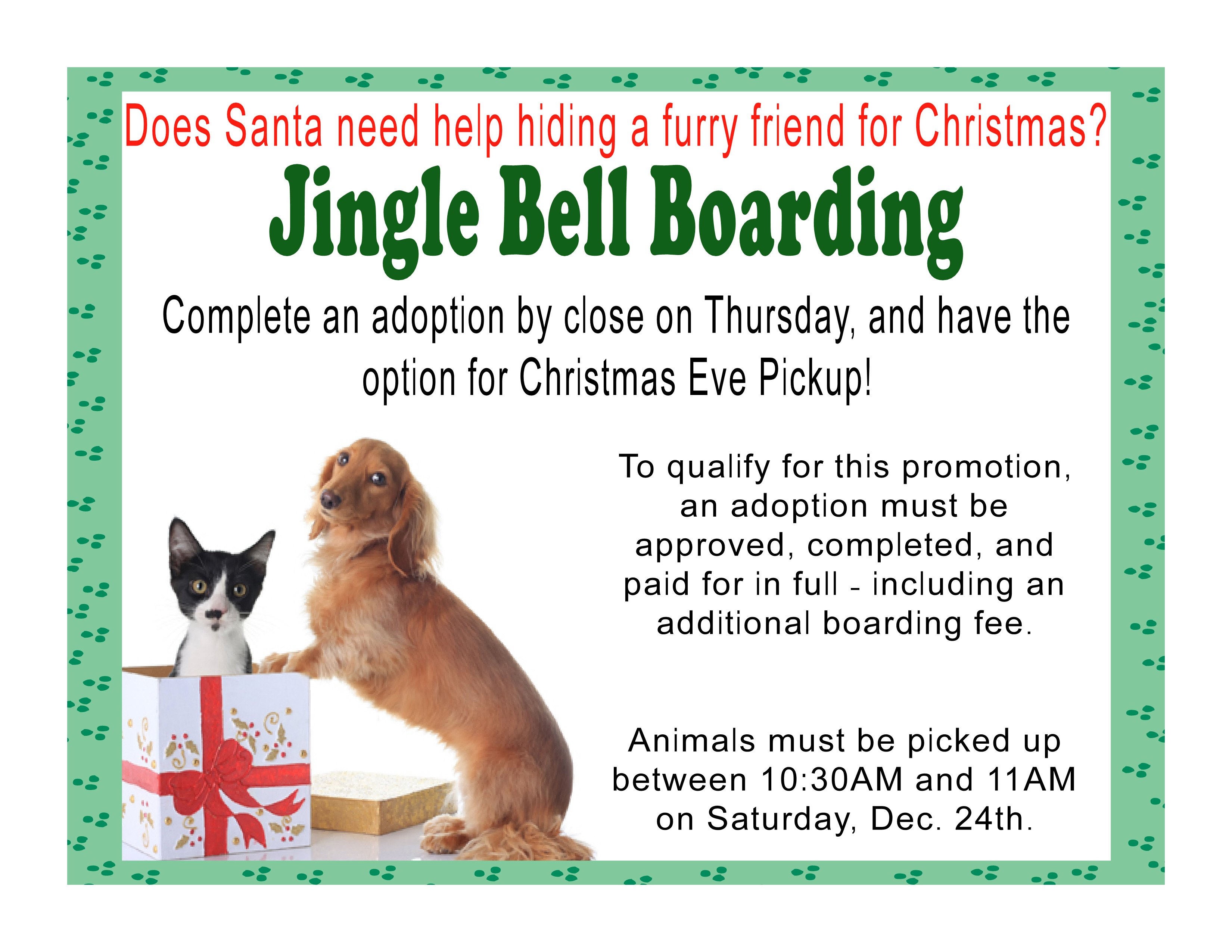 The Holidays are Here! - New Albany/Floyd County Animal Shelter