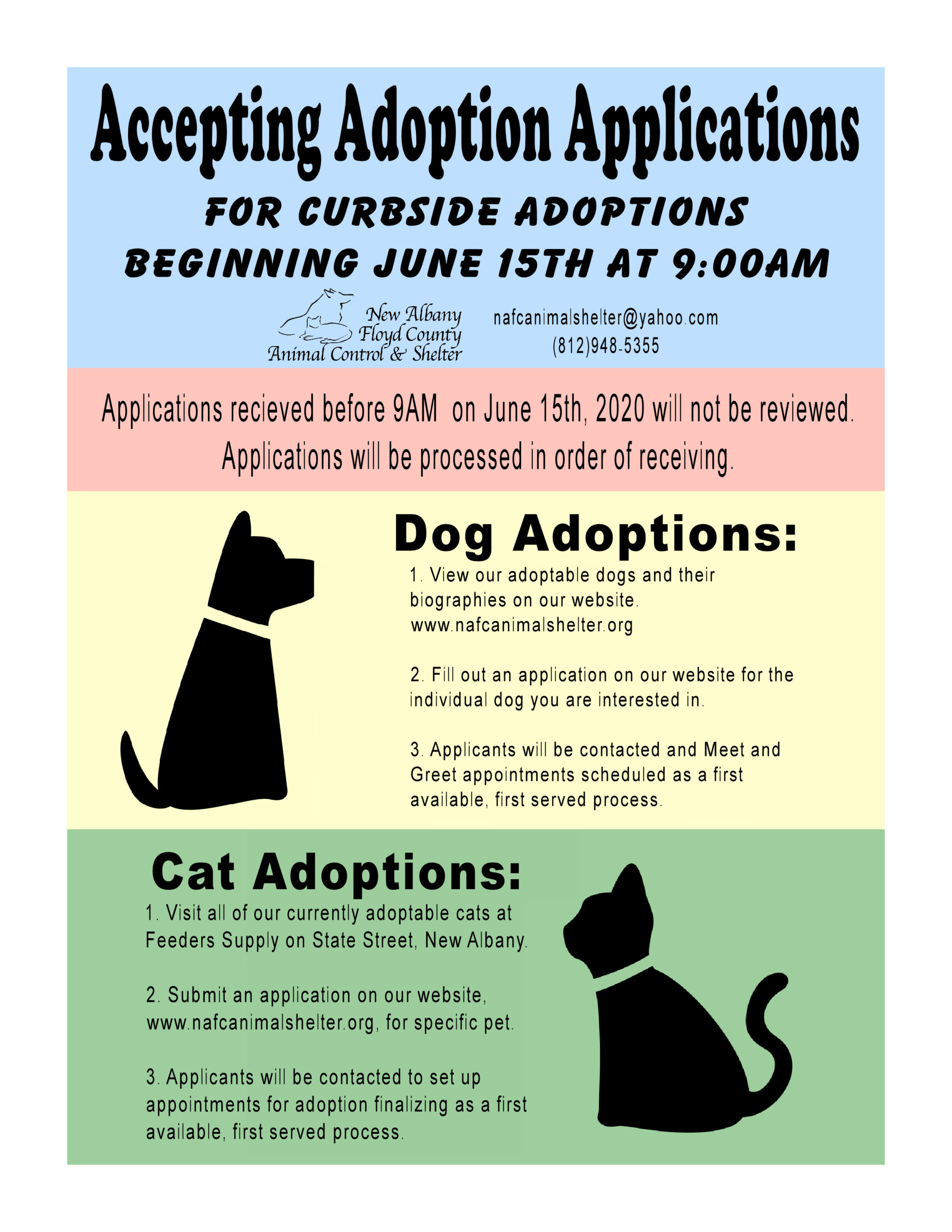 AcceptingAdoptionApplications New Albany/Floyd County Animal Shelter
